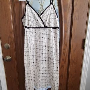 Black and White Flowered Dress